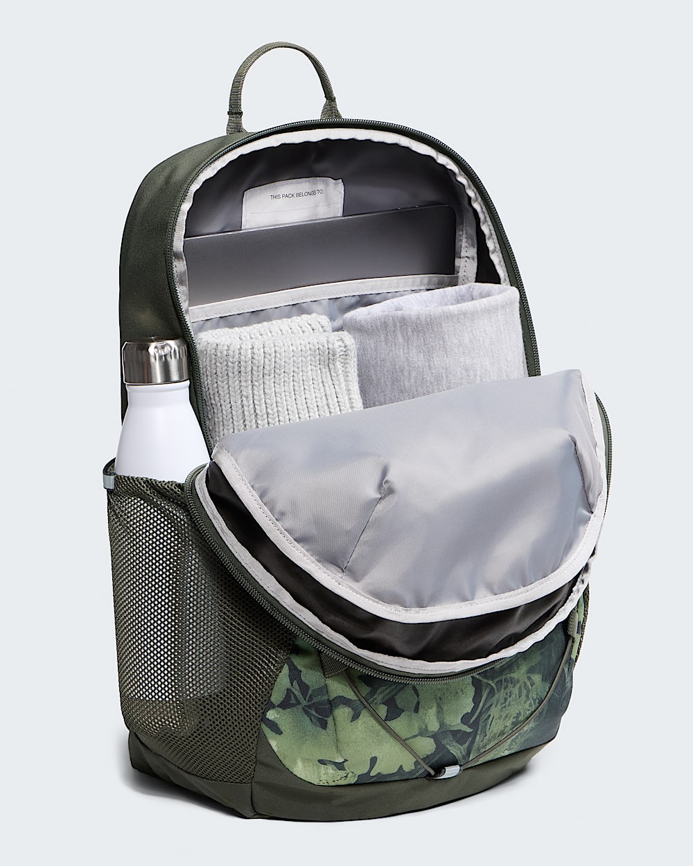 jester mini backpack The North Face Pro New Taupe Green/Leather Brown and two webbing top handles for balanced carry Youth Court Jester Backpack -