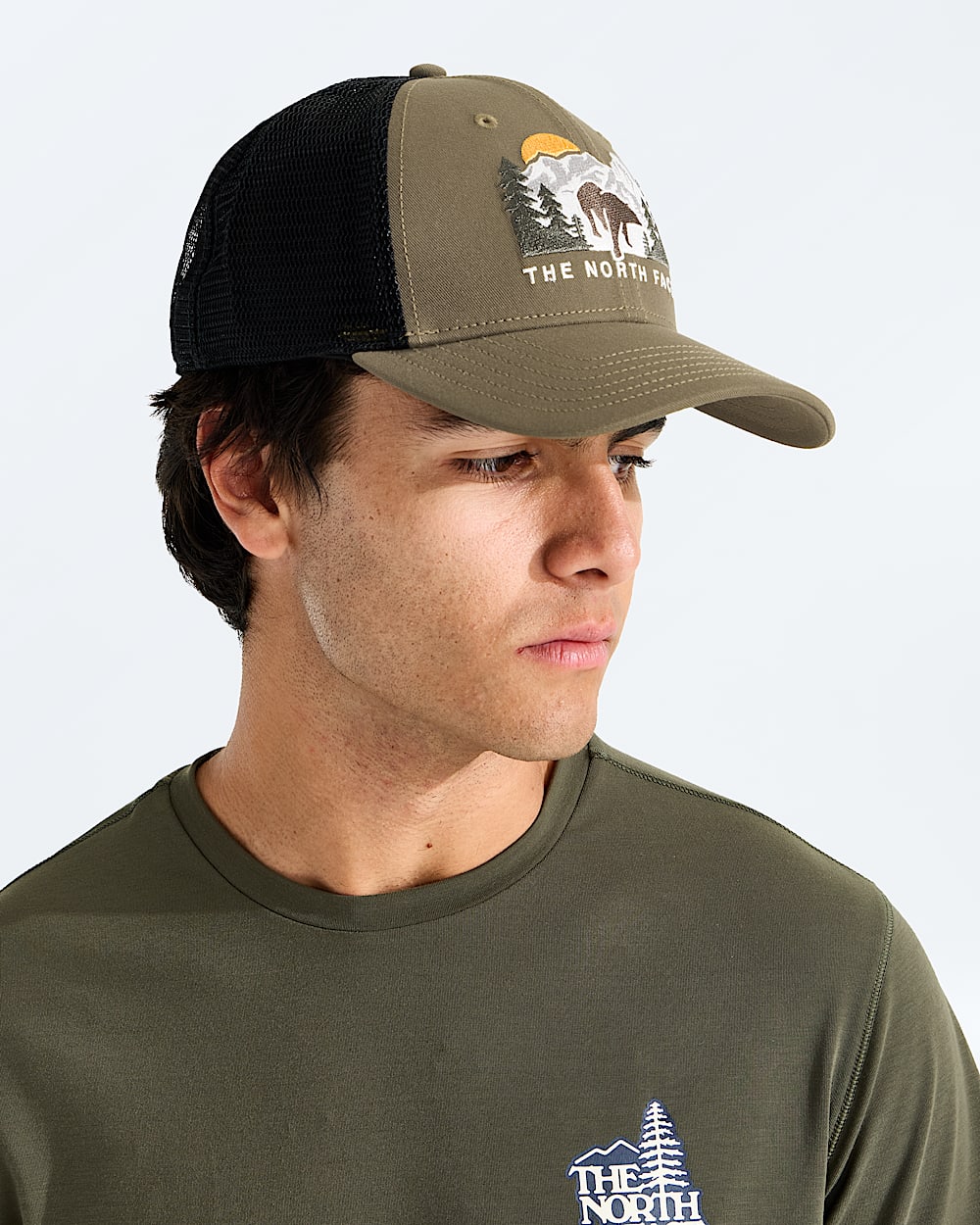 Embroidered Mudder Trucker Hat TNF MODELBACK