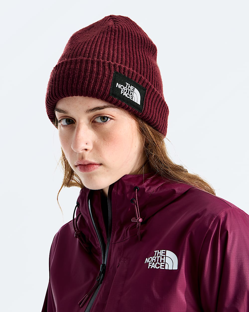 Salty Lined Beanie TNF MODELBACK