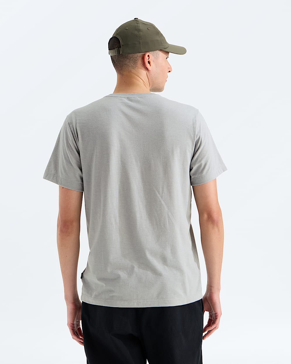 Mens TriBlend ShortSleeve Henley TNF BACK
