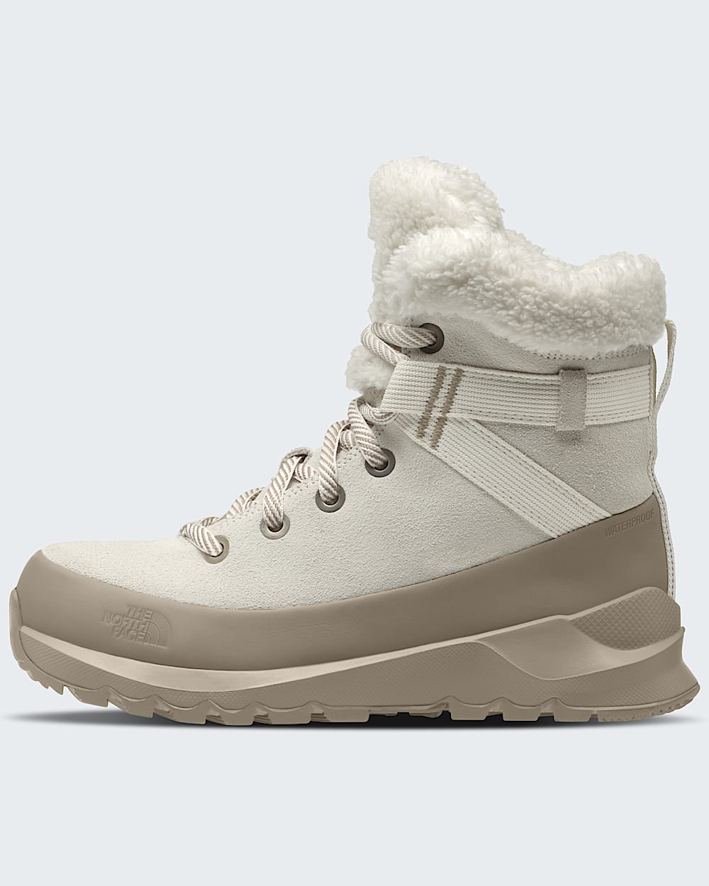 Womens Thermoball Leather Lace Up Waterproof TNF HERO