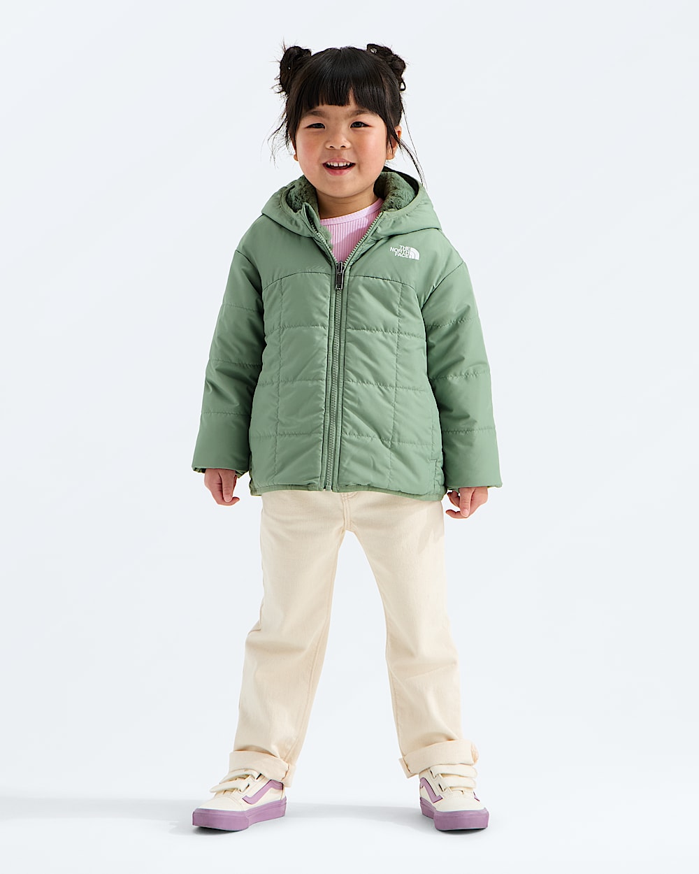 Kids Girls Reversible Shasta FullZip Hooded Jacket TNF Main