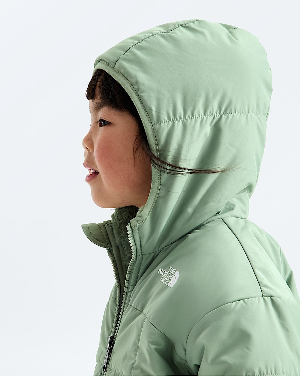 Kids Girls Reversible Shasta FullZip Hooded Jacket TNF MODELHOOD2