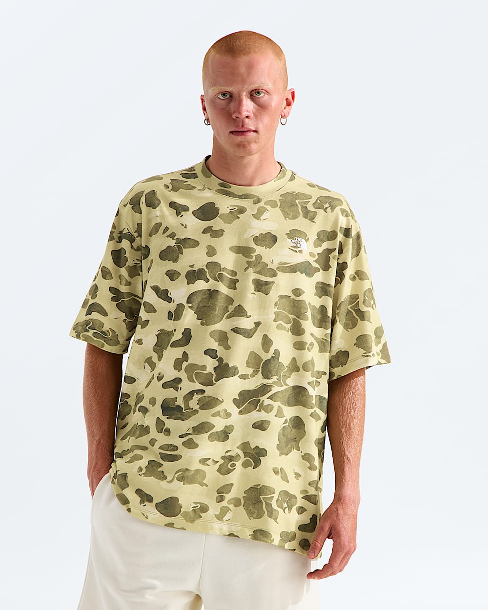 Mens TNF Essential Simple Dome Oversized ShortSleeve TeePrint TNF Main