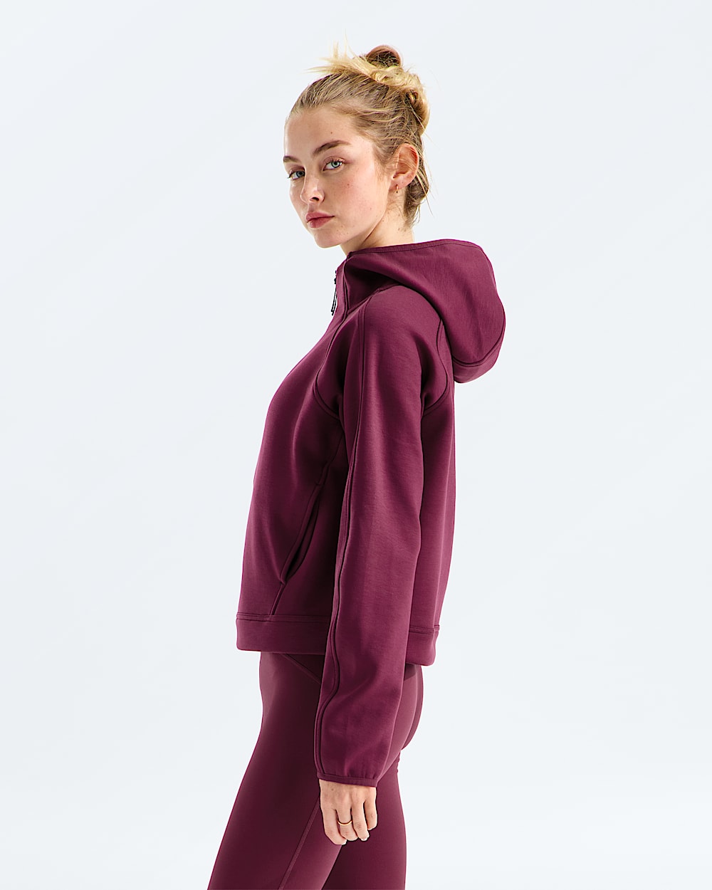 Chandail  capuchon  glissire un quart Jaida pour femmes TNF MODEL34