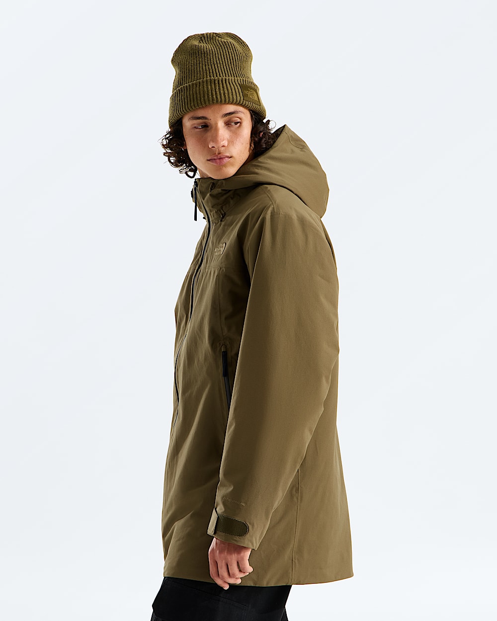 Mens TNF Range Lightweight Hooded Parka TNF MODEL34