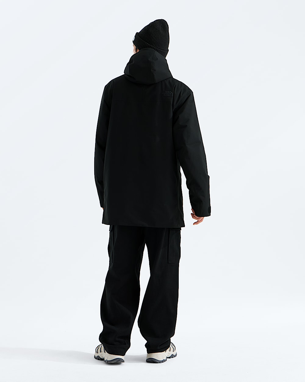 Mens TNF Range Lightweight Hooded Parka TNF BACK