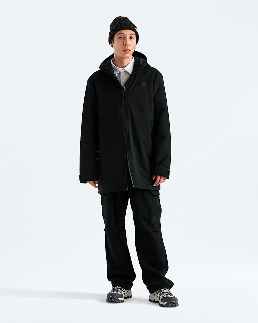 Mens TNF Range Lightweight Hooded Parka TNF Main