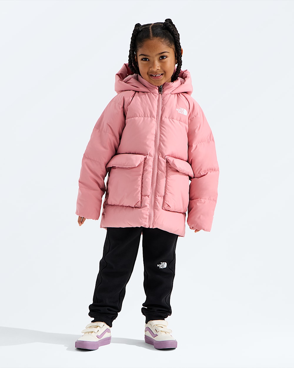 Parka double en molleton North Down pour enfants TNF HERO2