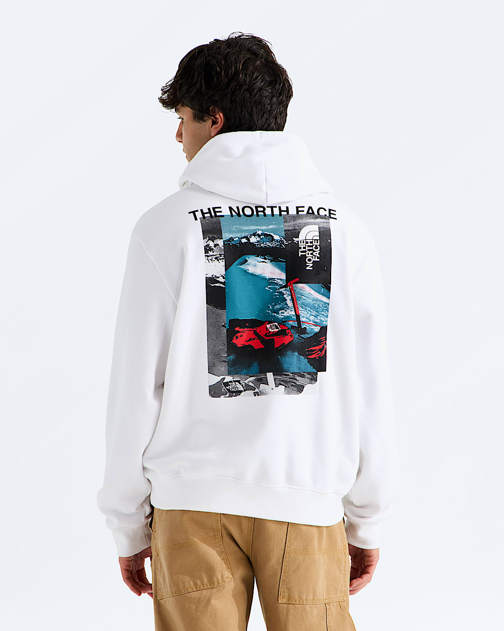Mens Apex 75 Collage Relaxed Hoodie TNF Main