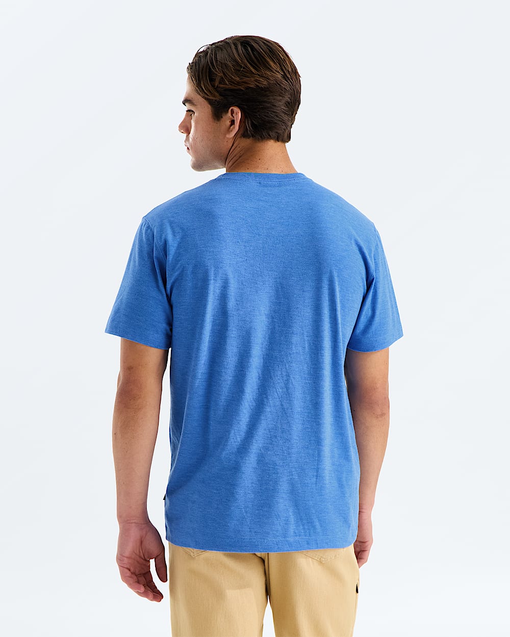 Mens TriBlend ShortSleeve Henley TNF BACK