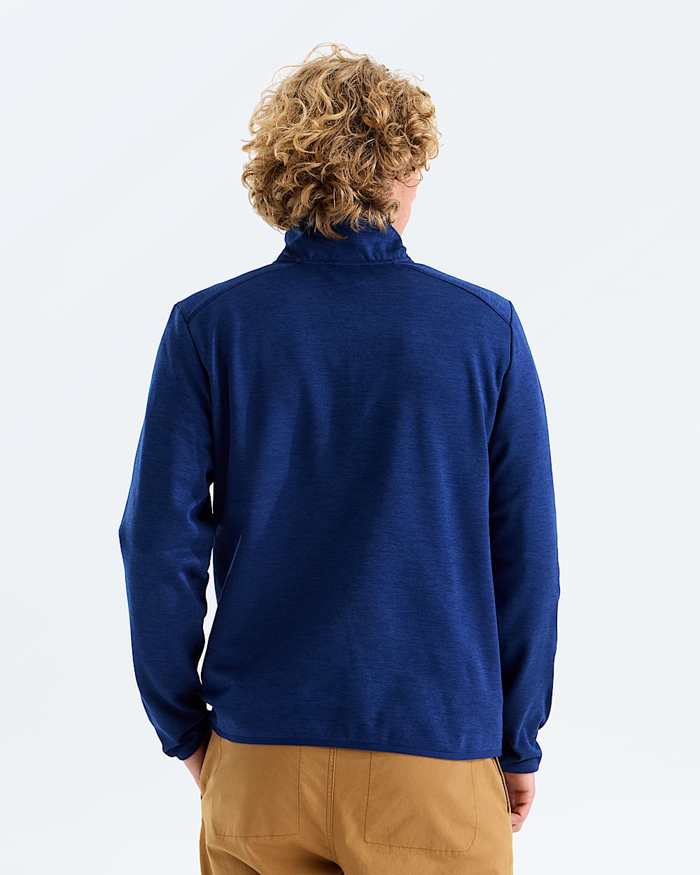 Mens TNF Performance Fleece Zip TNF BACK