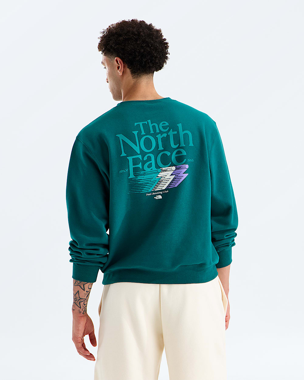 Mens Retro Trail Relaxed CrewGraphic TNF HERO