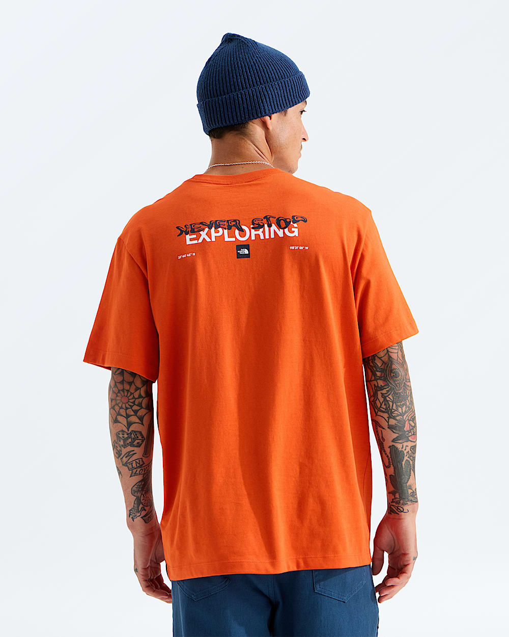 Unisex Distort Logo Relaxed ShortSleeve Tee TNF HERO2