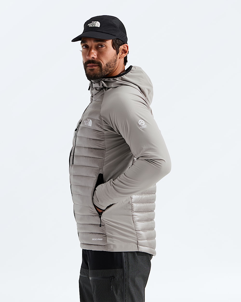 Mens Summit Breithorn LT Hybrid Hoodie TNF MODEL34
