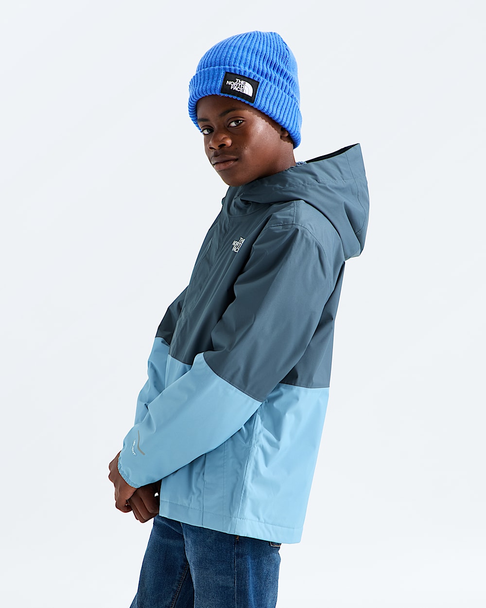 Boys Warm Antora Rain Jacket TNF MODEL34