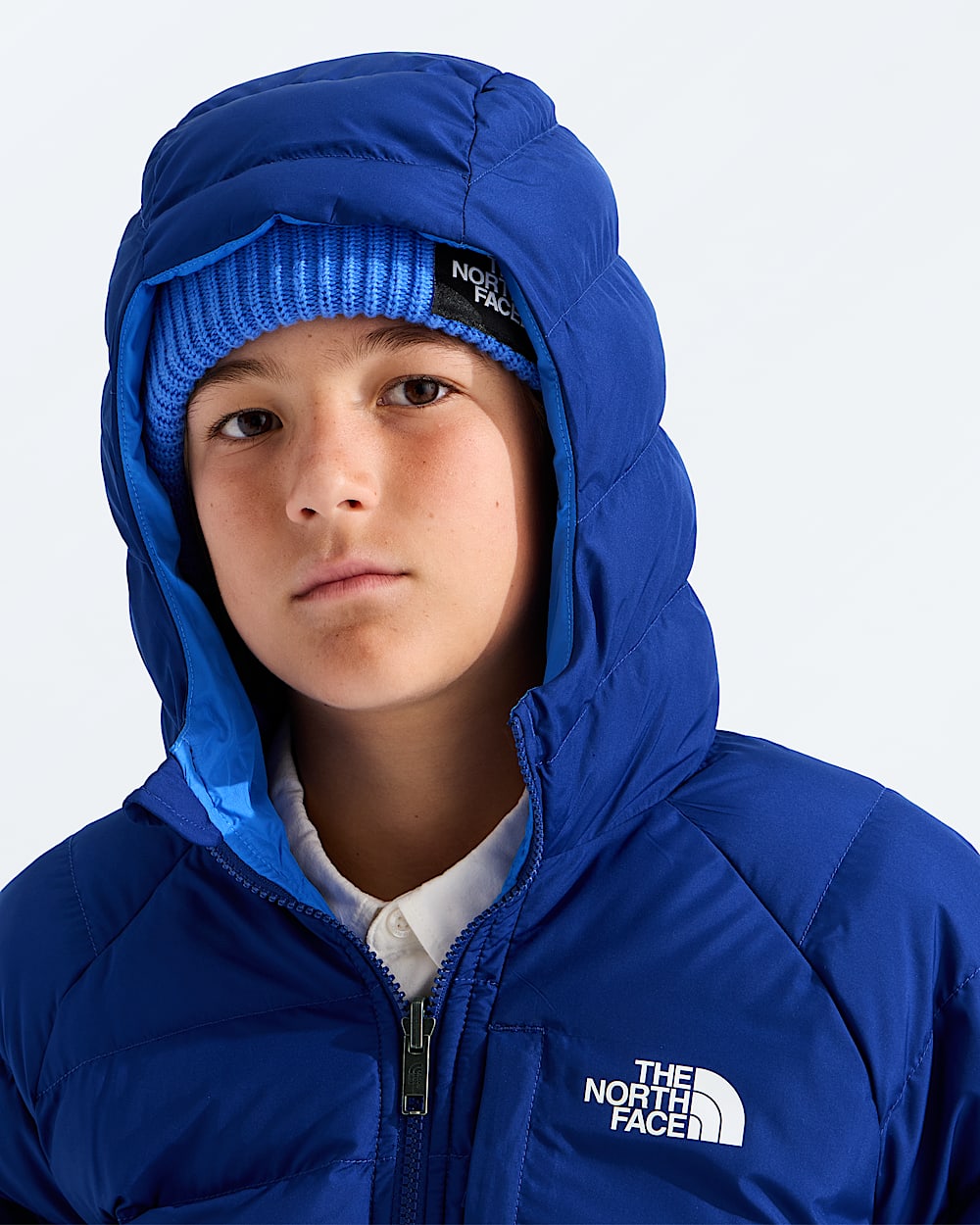 Boys Reversible Perrito Hooded Jacket TNF MODELHOOD2