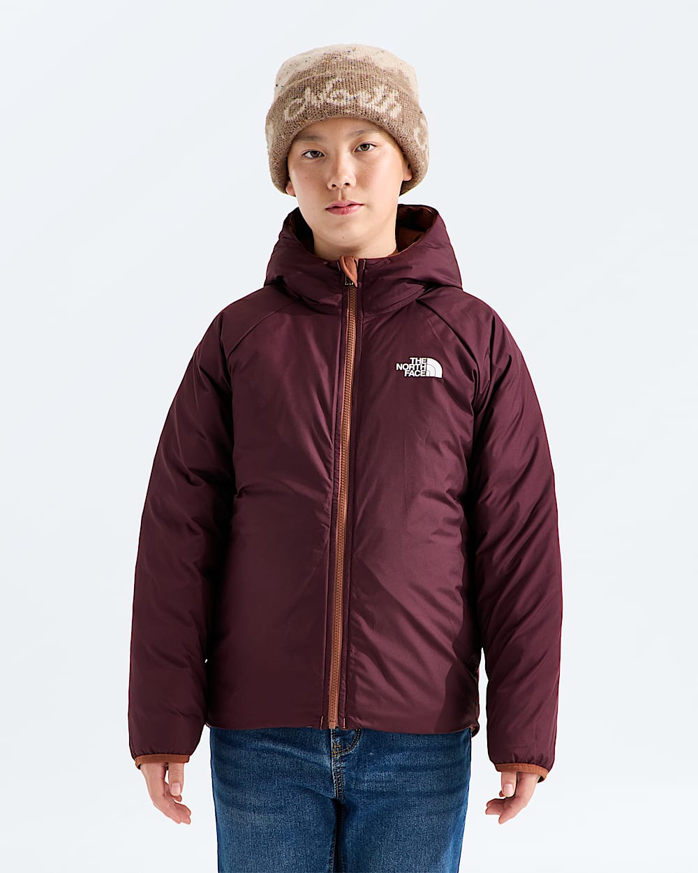 Boys Reversible Perrito Hooded Jacket TNF HEROREV