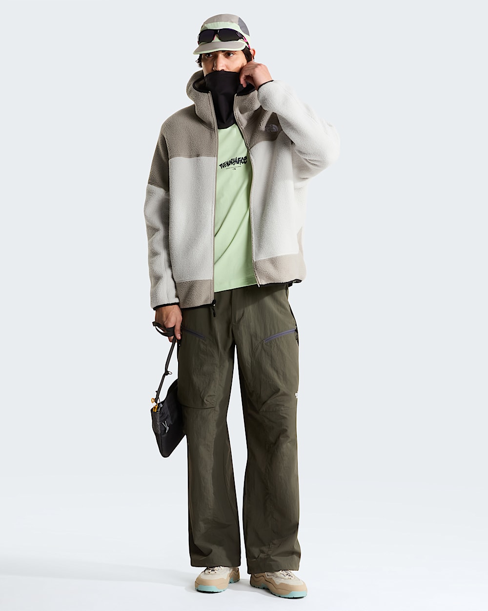Manteau  cagoule en molleton NSE pour hommes TNF HERO2