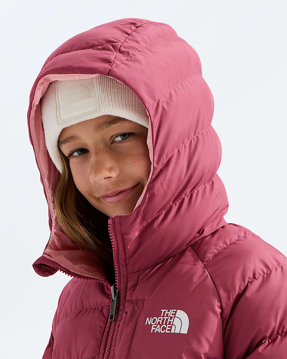 Girls Reversible Perrito Hooded Jacket TNF MODELHOOD2