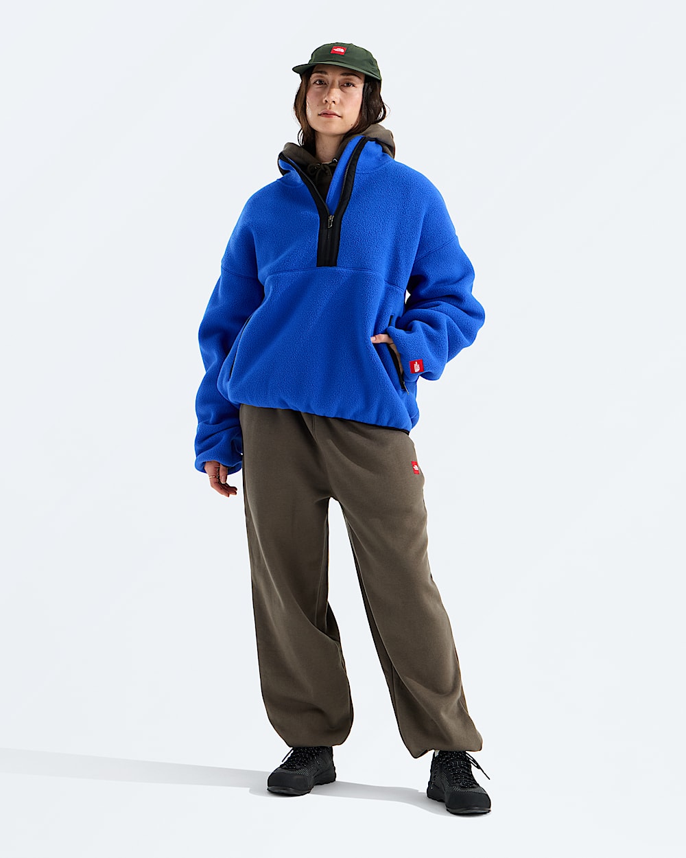 Molleton  demiglissire TNF Red Box pour hommes TNF ALT1