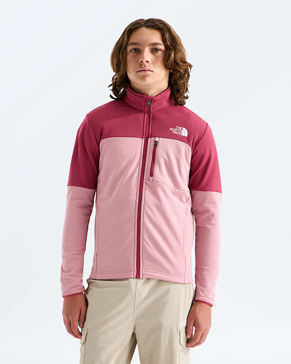Couche intermdiaire Hike  fermeture  glissire pour garons et filles TNF HERO3