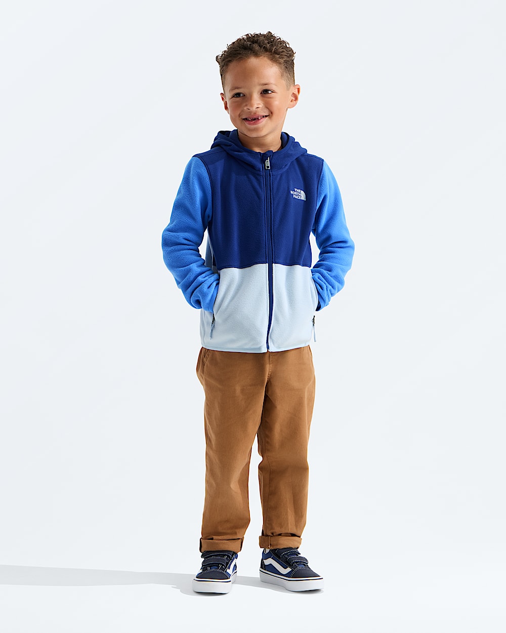 Chandail  capuchon Glacier  fermeture  glissire pleine longueur pour enfants TNF HERO2