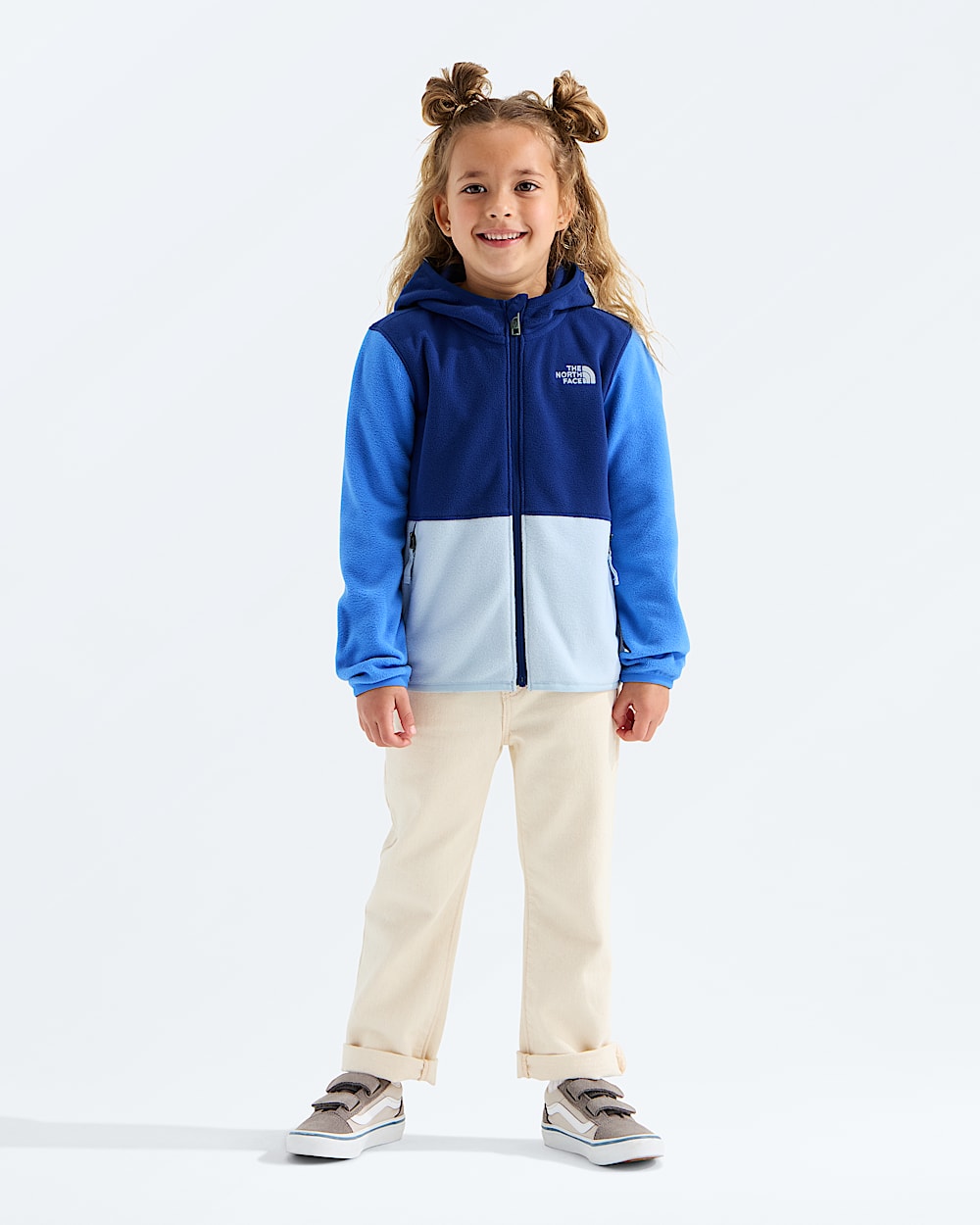 Chandail  capuchon Glacier  fermeture  glissire pleine longueur pour enfants TNF HERO3