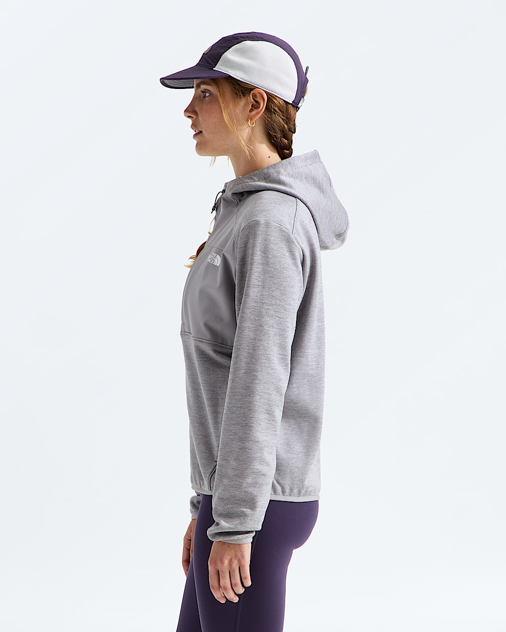 Womens TNF Performance Fleece FullZip Hoodie TNF MODEL34