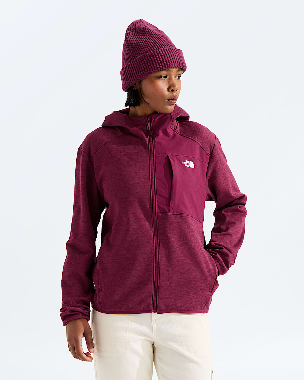 Womens TNF Performance Fleece FullZip Hoodie TNF Main