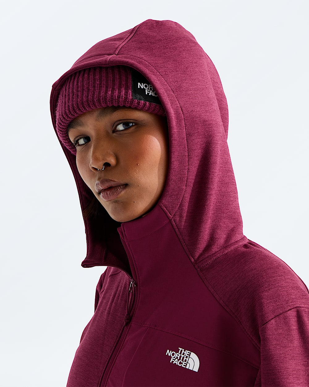 Womens TNF Performance Fleece FullZip Hoodie TNF MODELHOOD2