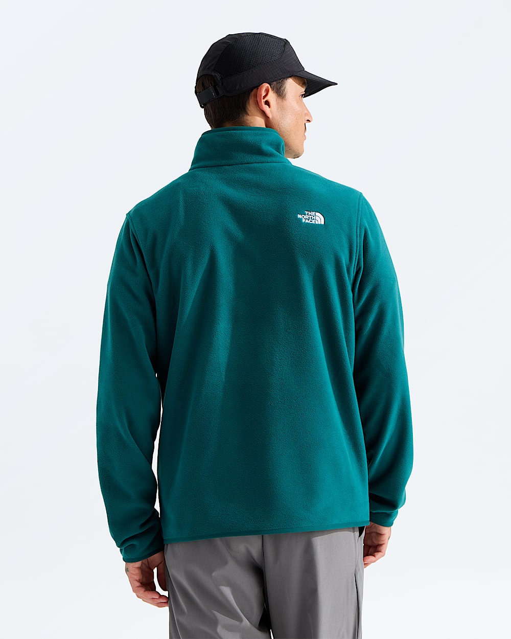 Mens Glacier Fleece Zip Jacket TNF BACK