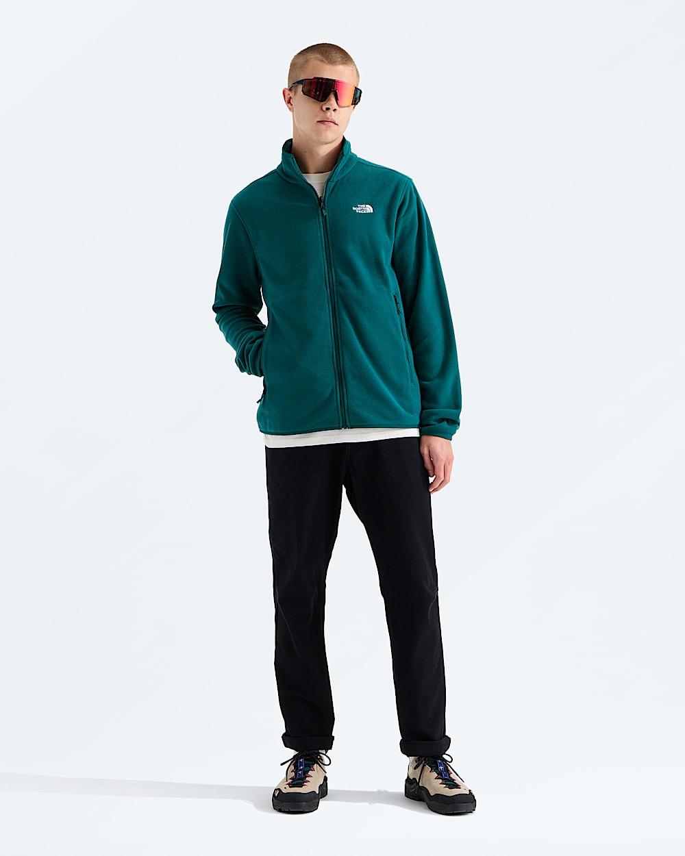 Mens Glacier Fleece Jacket TNF HERO2