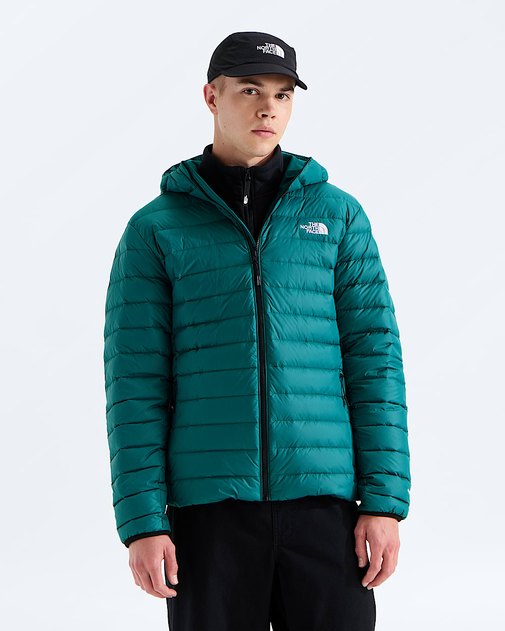 Mens Classic Down Hooded Jacket TNF HERO