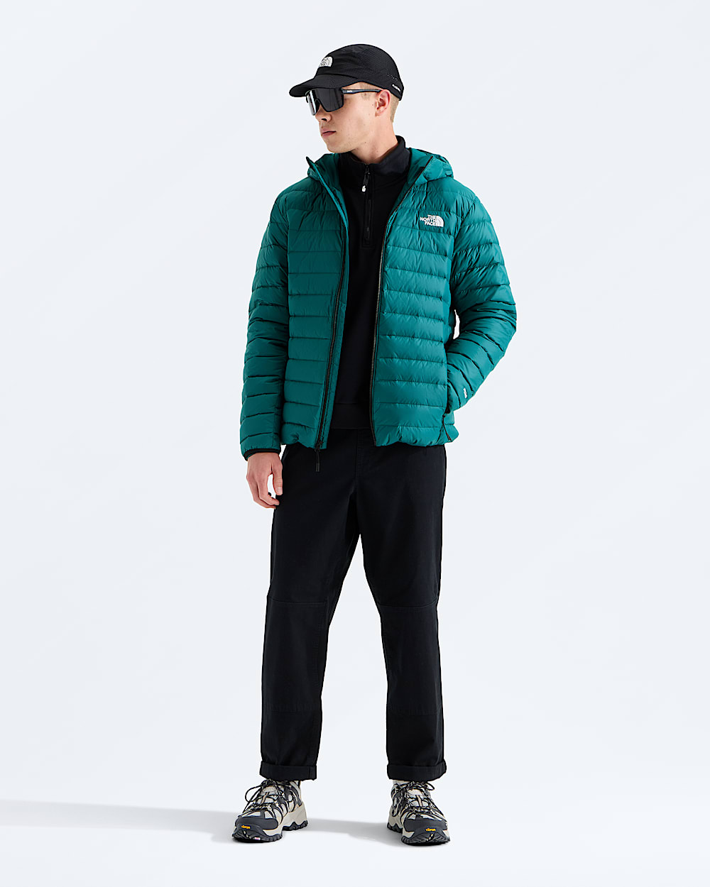 Mens Classic Down Hooded Jacket TNF HERO2