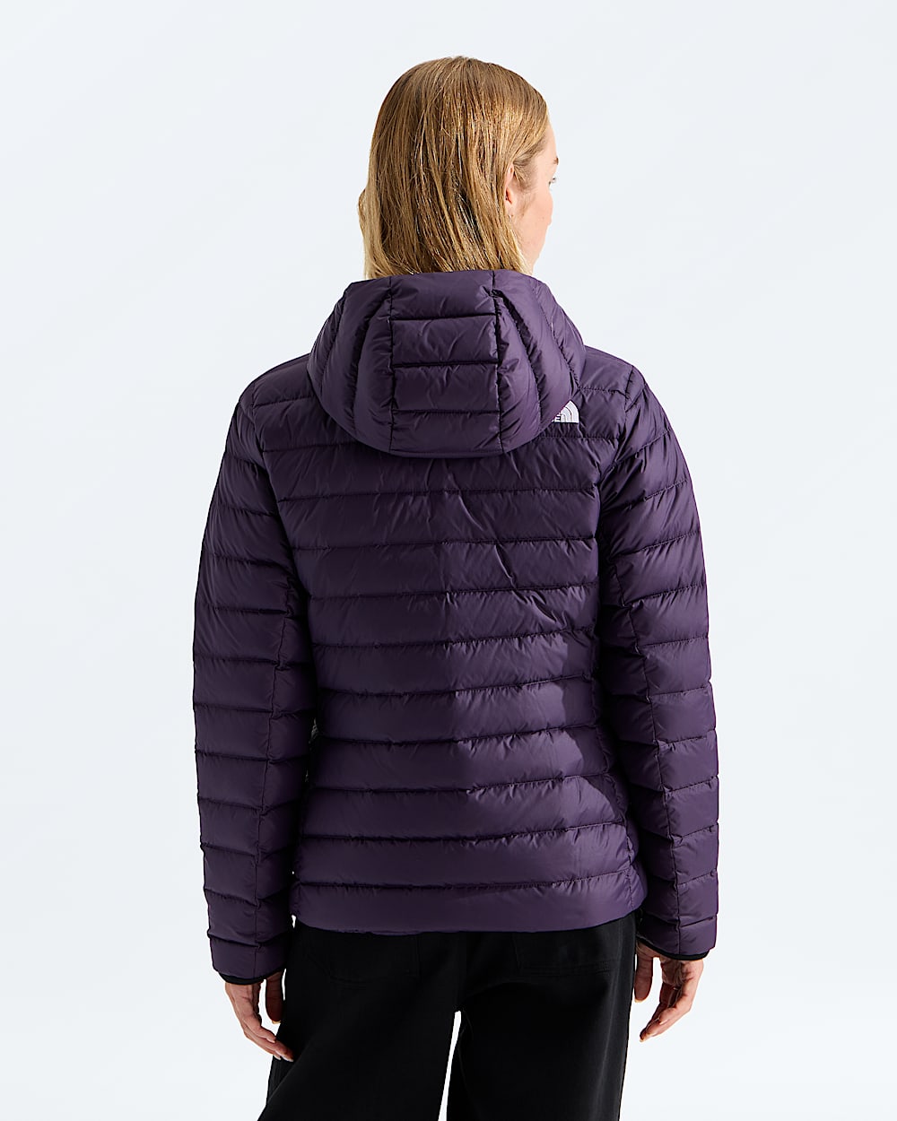Womens Classic Down Hooded Jacket TNF BACK