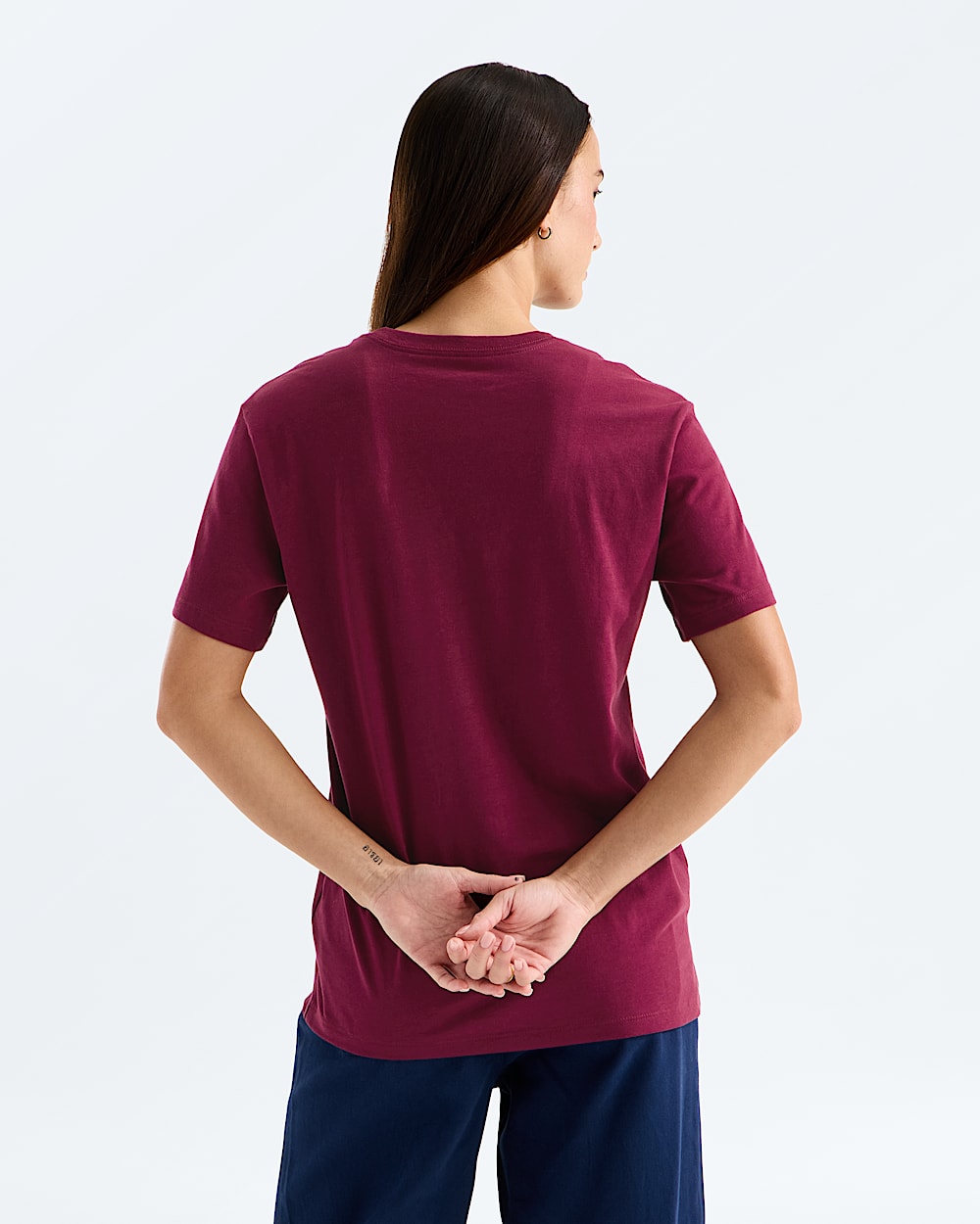 Womens Evolution Simple Dome Relaxed ShortSleeve Tee TNF BACK