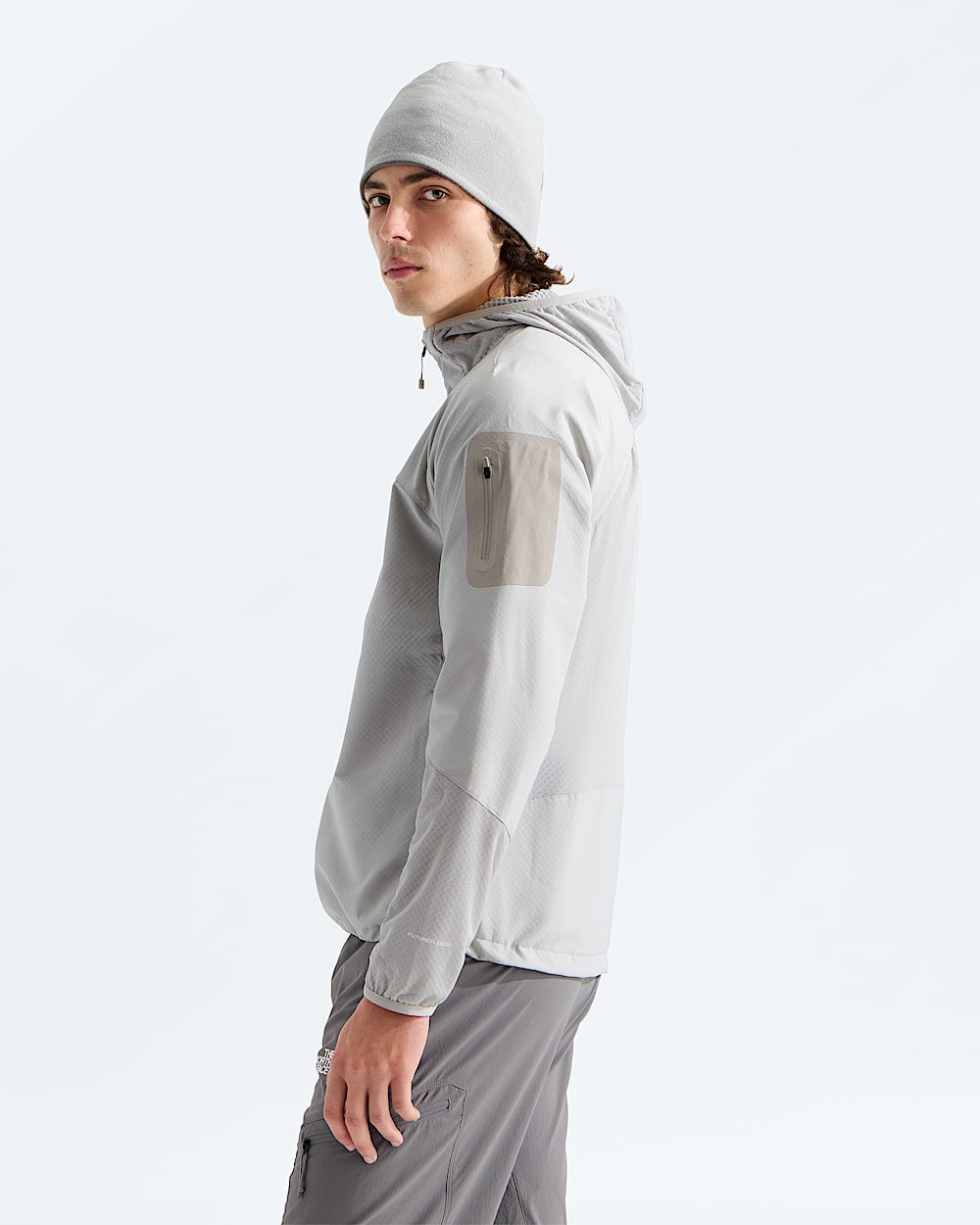 Mens Tek Approach FUTUREFLEECE Hooded Jacket TNF MODEL34