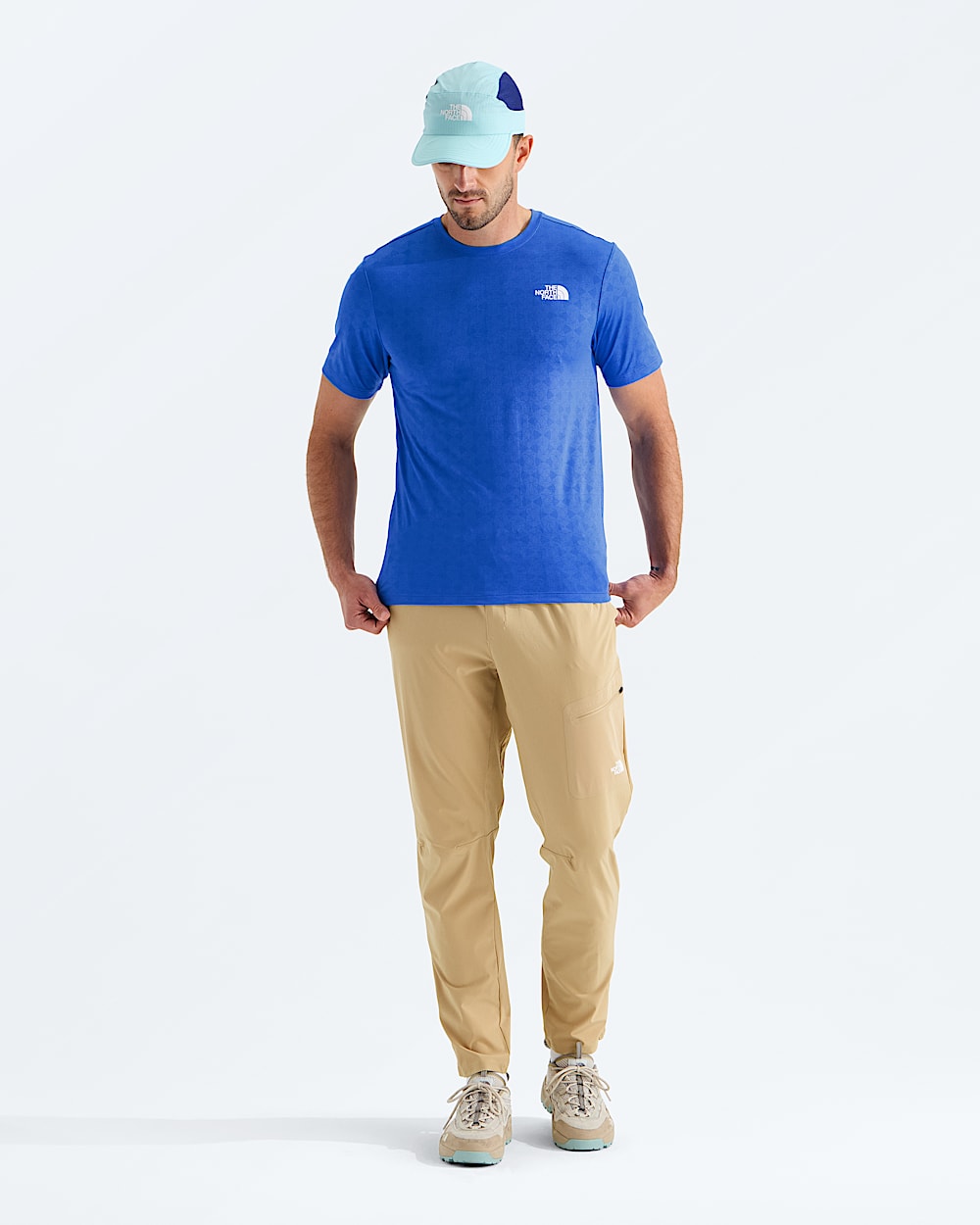 Mens 247 Pentadome Embossed Regular ShortSleeve Tee TNF HERO2
