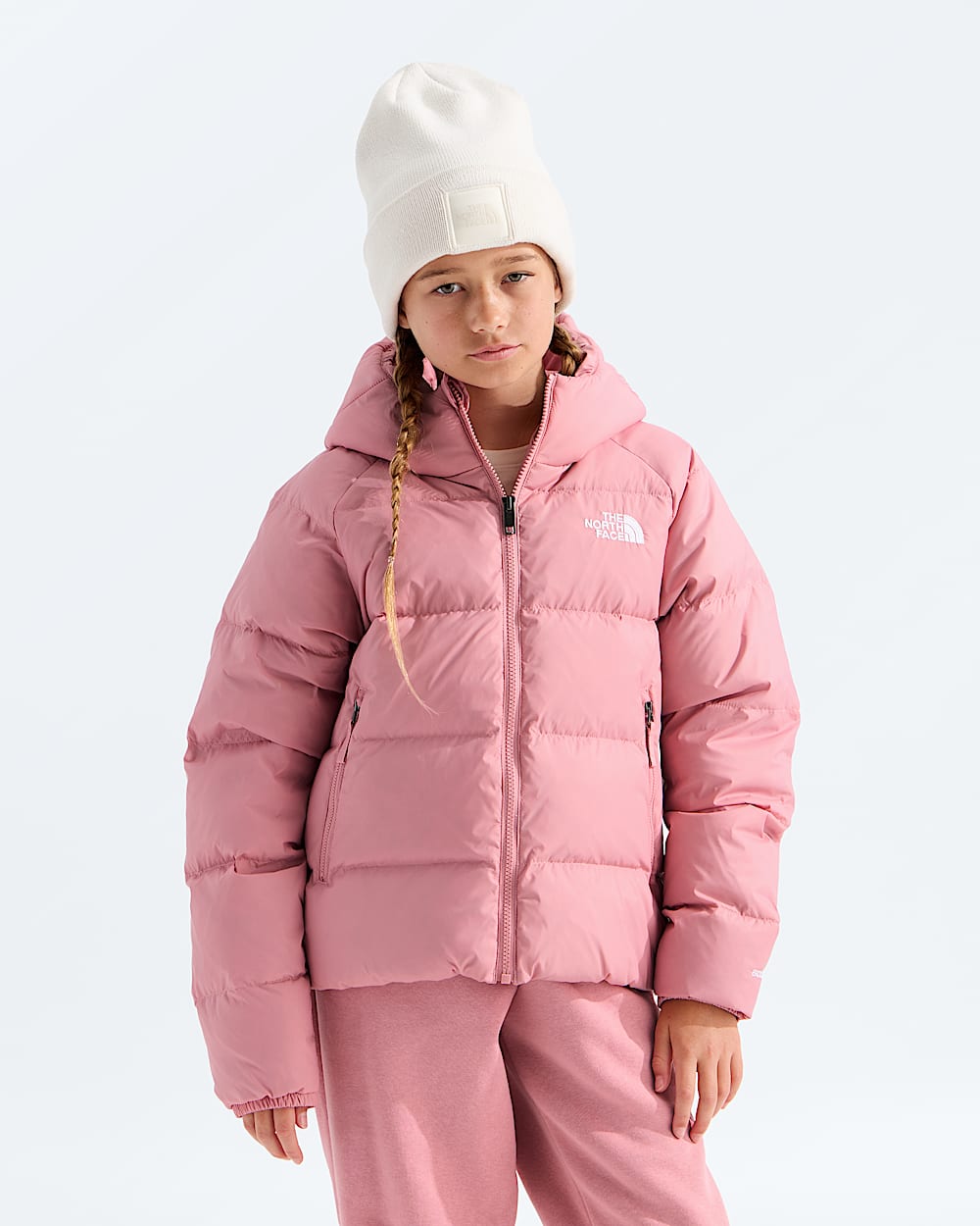 Girls Hydrenalite Down Hooded Jacket TNF Main