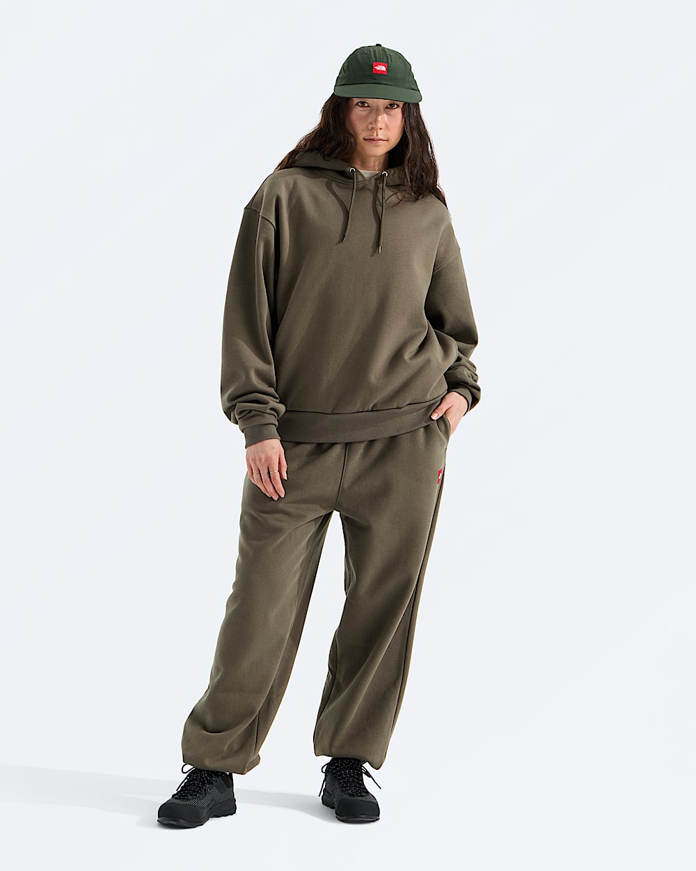 Mens TNF Red Box Hoodie TNF ALT1