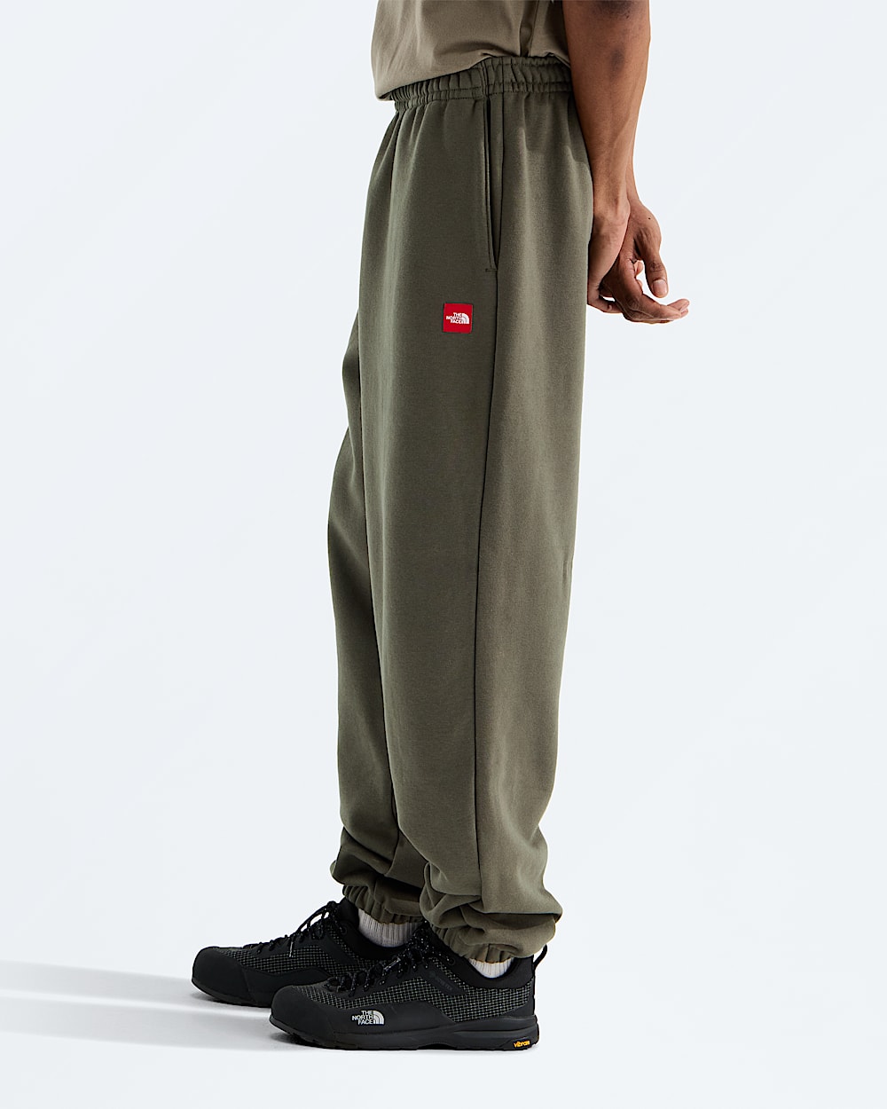 Mens TNF Red Box Sweatpants TNF MODEL34