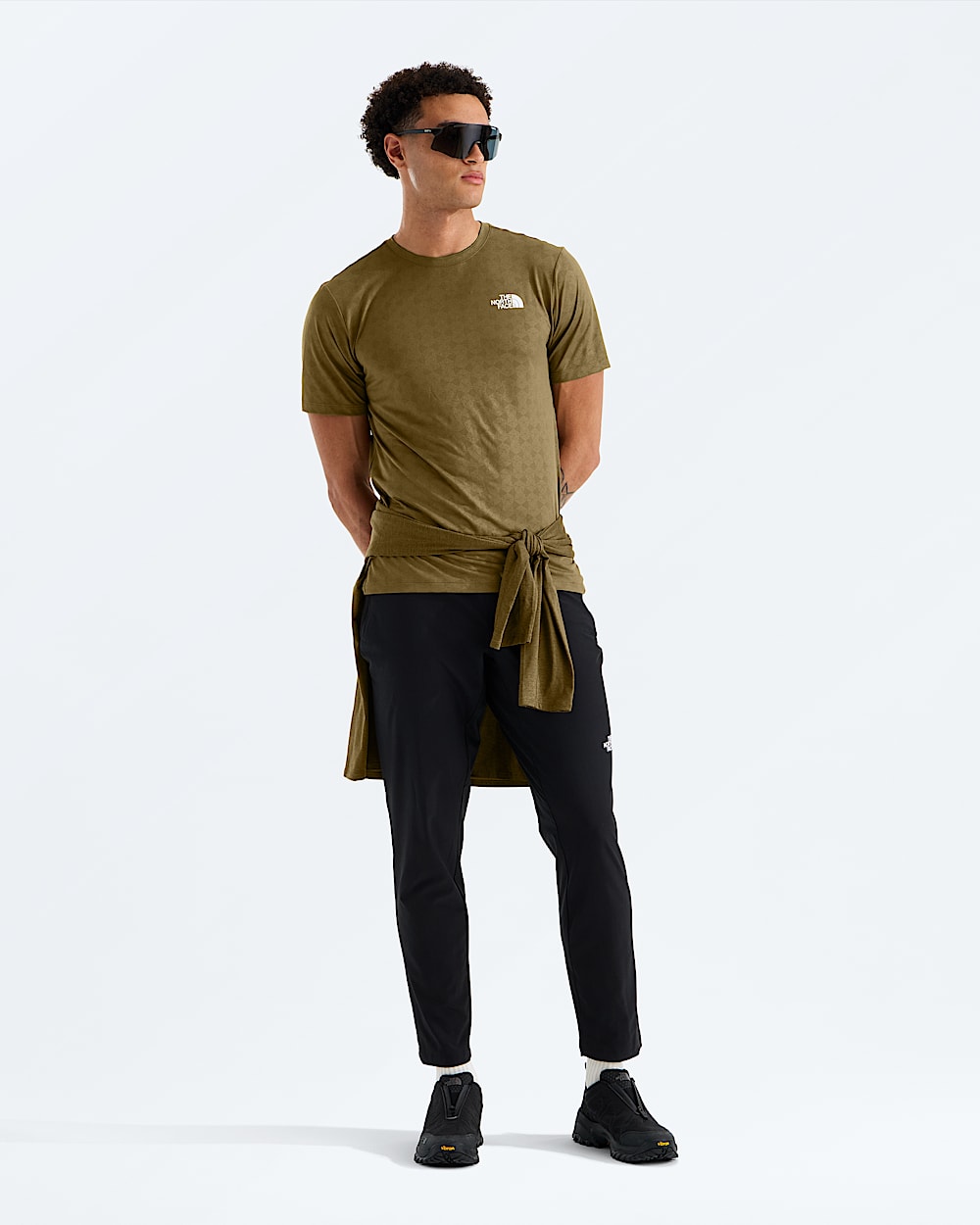 Mens 247 Pentadome Embossed Reg ShortSleeve Tee TNF HERO2
