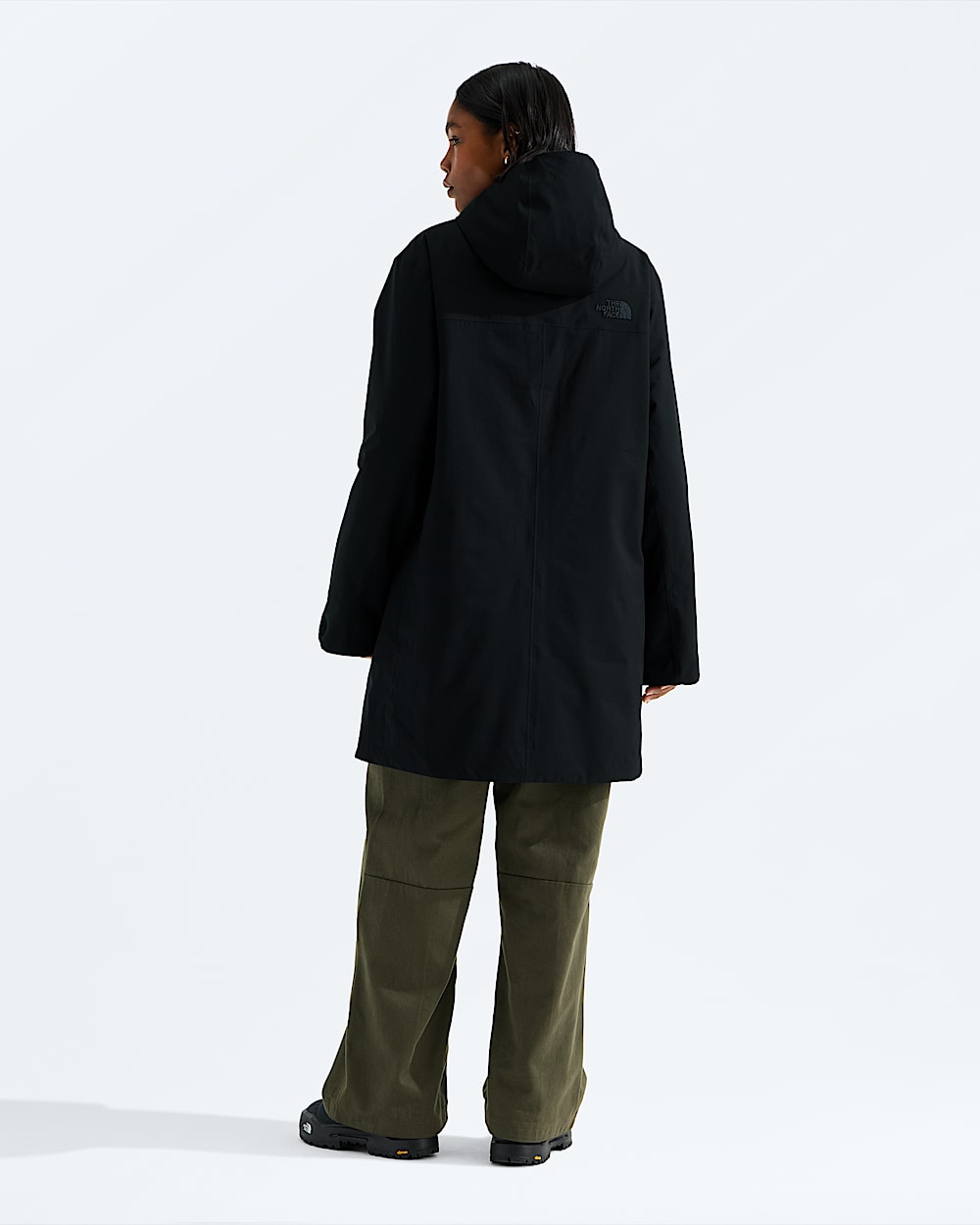 Womens TNF Range Lightweight Hooded Parka TNF BACK