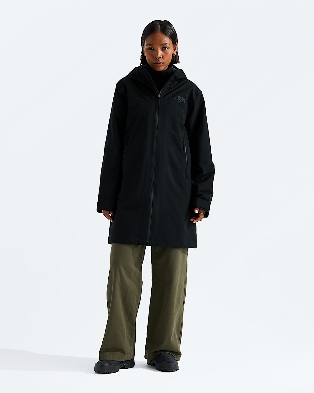 Womens TNF Range Lightweight Hooded Parka TNF Main