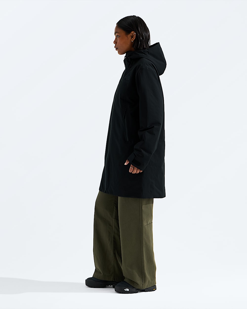 Womens TNF Range Lightweight Hooded Parka TNF MODEL34