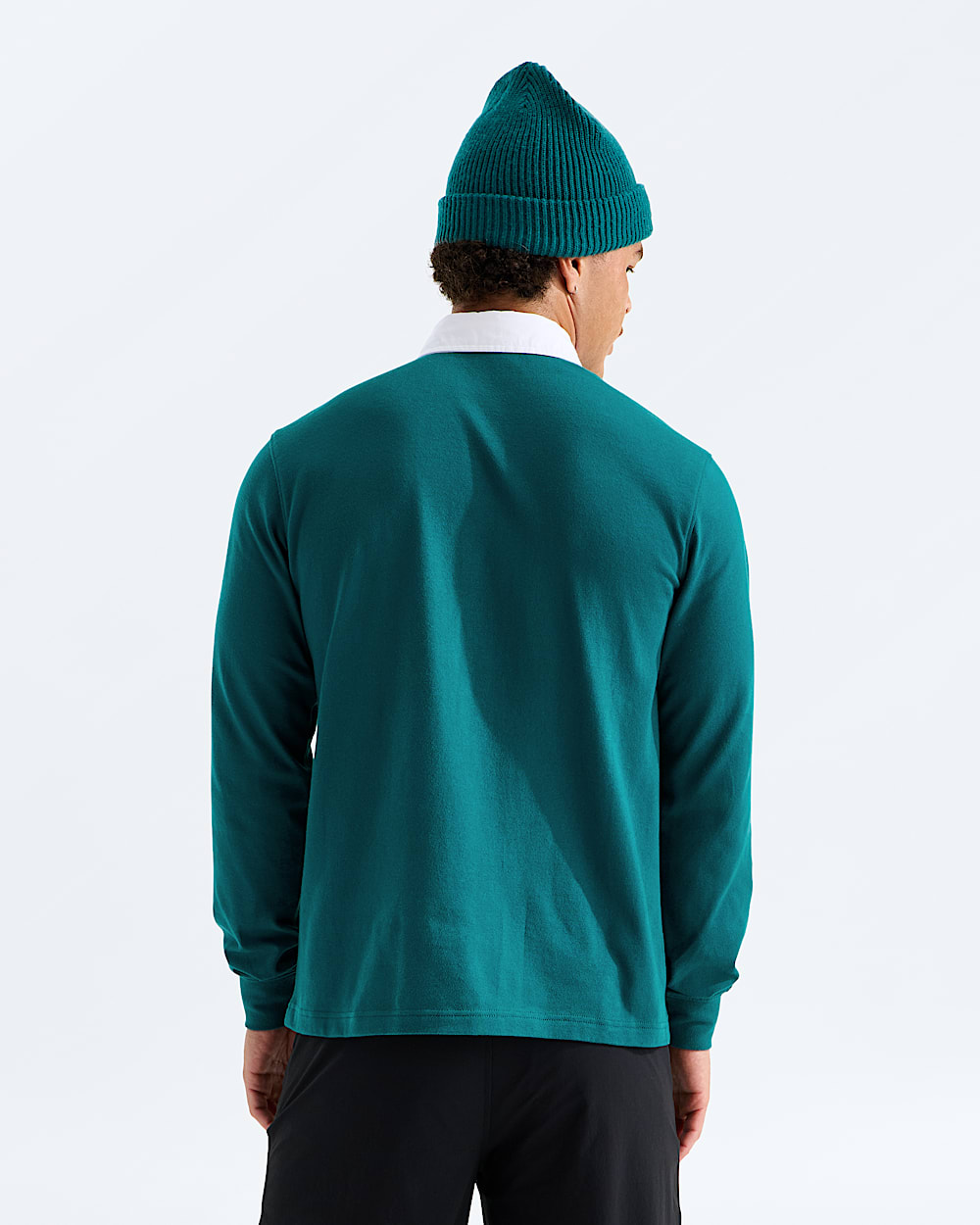 Mens Vista Rugby LongSleeve Shirt TNF BACK