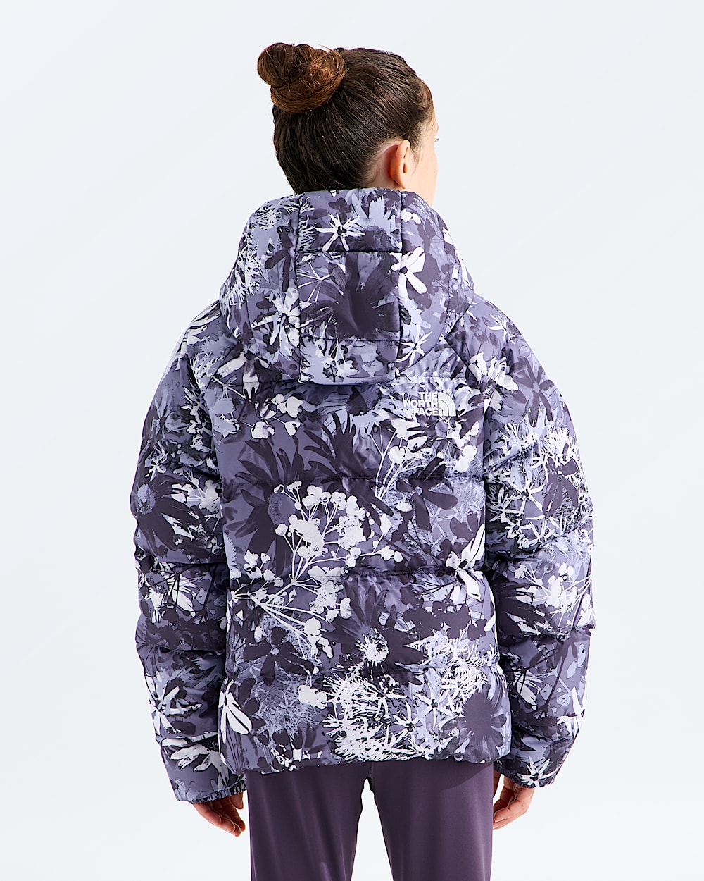 Manteau  capuchon en duvet Hydrenalite pour filles imprim TNF BACK