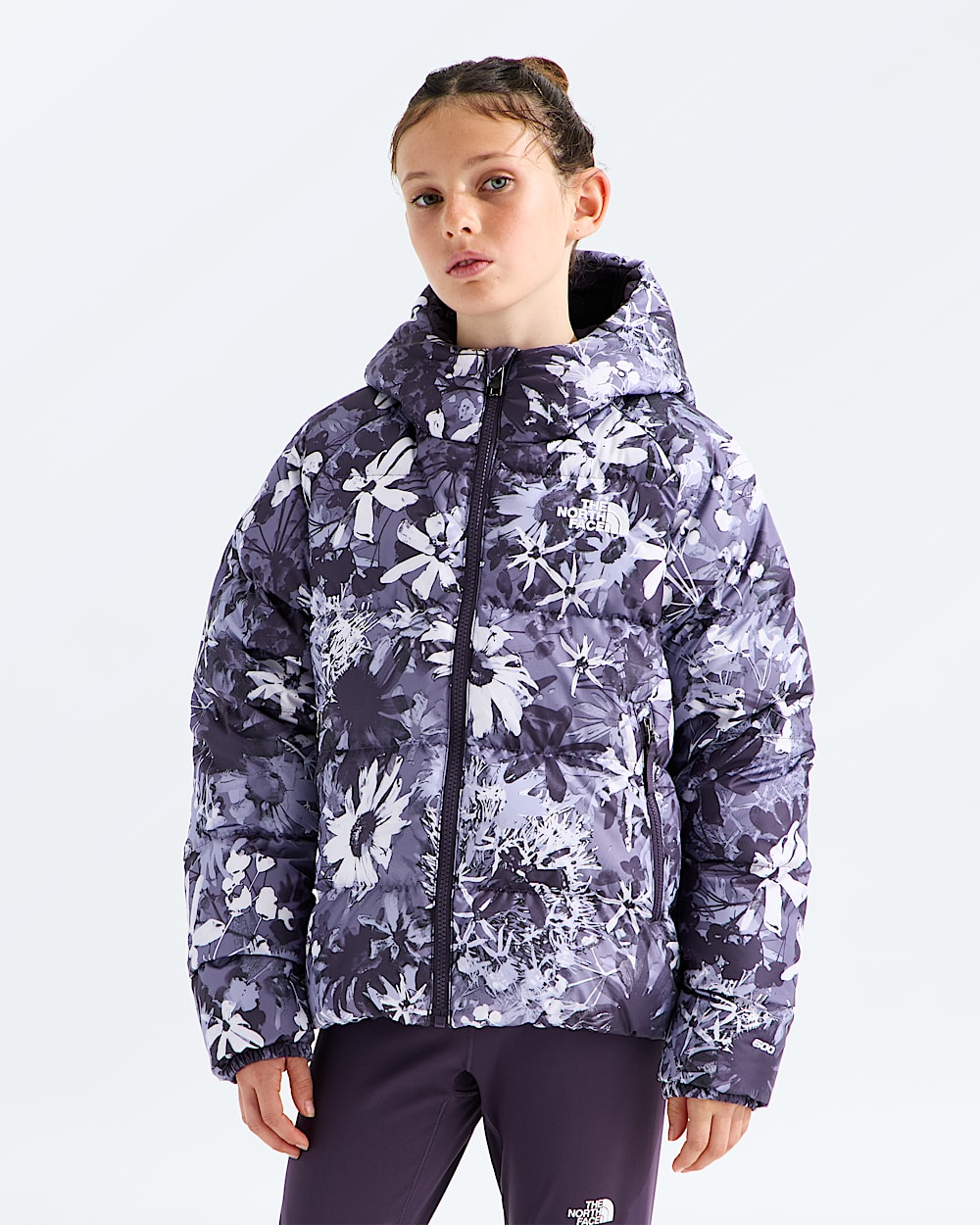 Manteau  capuchon en duvet Hydrenalite pour filles imprim TNF HERO