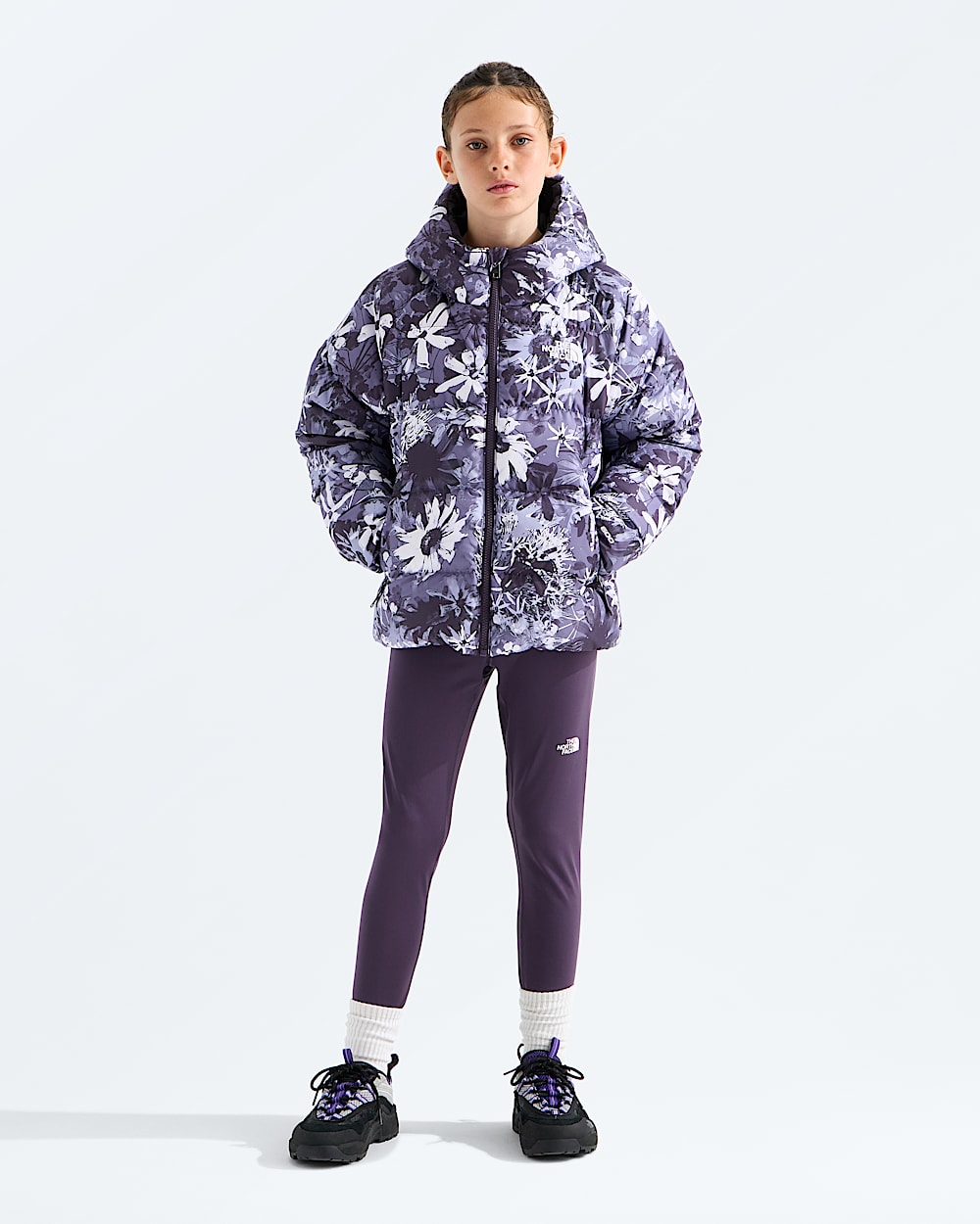 Manteau  capuchon en duvet Hydrenalite pour filles imprim TNF HERO2